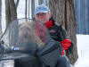 'Zoe'  Skidooing in North Bay